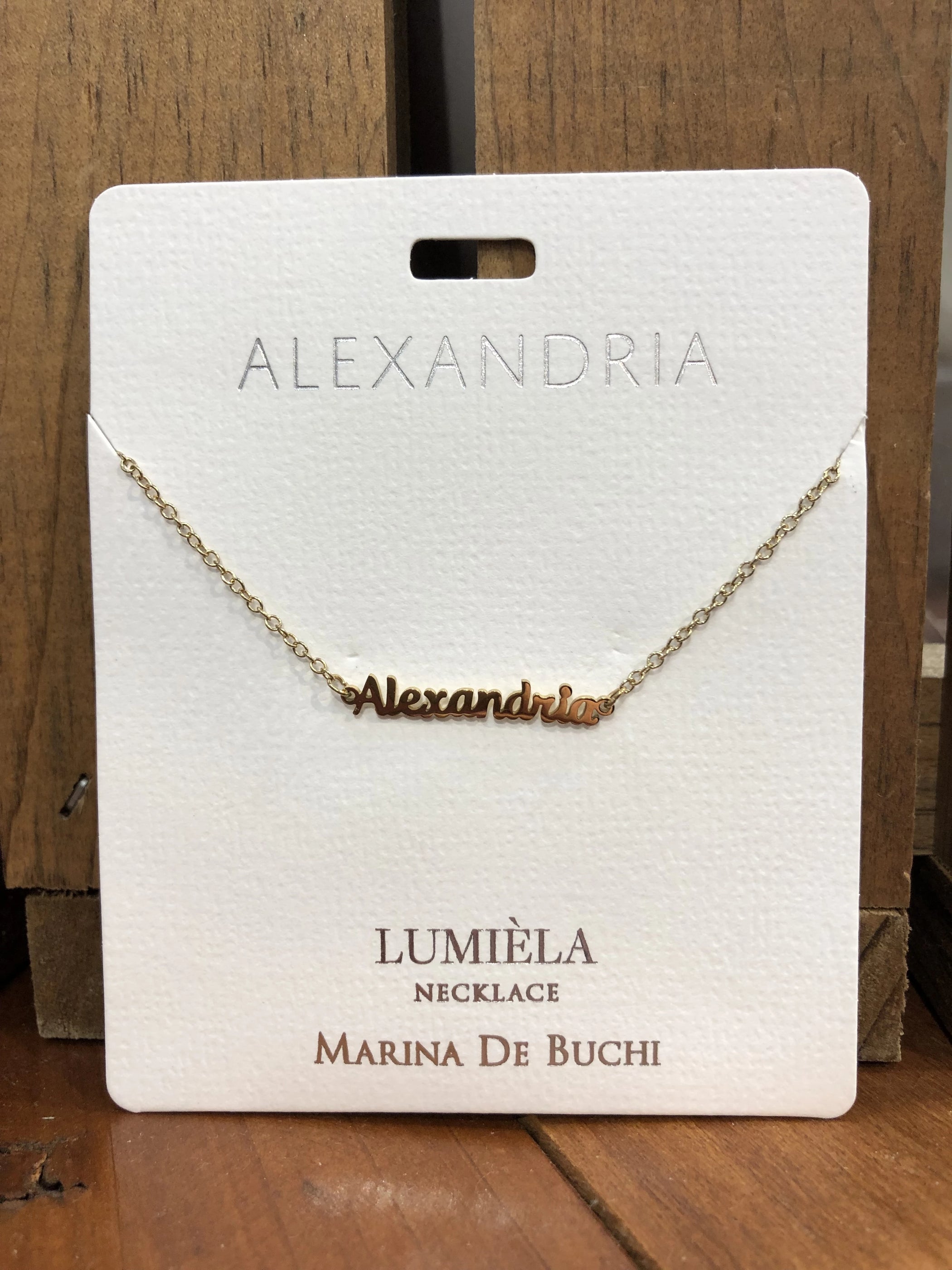 LUMIÈLA Name Necklace A - L — Trudy's Hallmark