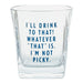 Hallmark I'll Drink to That Lowball Glass