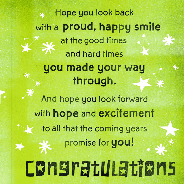 Good Times and Excitement Junior High Graduation Card