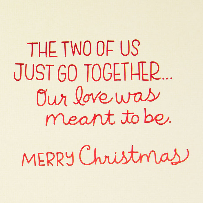 The Two of Us Just Go Together Christmas Card for Wife