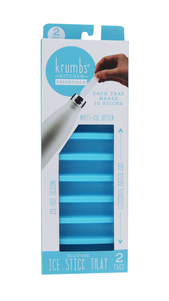 Krumbs Kitchen Essentials Silicone Ice Cube Stick Trays 2 in Pack Makes 10  each for sale online