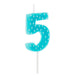Number 5 Birthday Candle on Stick
