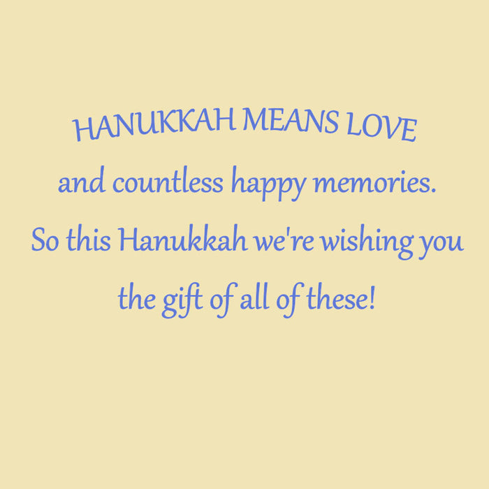 The Gift of Family and Love Hanukkah Card
