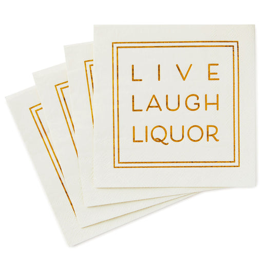 Live, Laugh, Liquor Cocktail Napkins