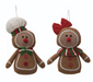 Plush Gingerbread Ornaments 