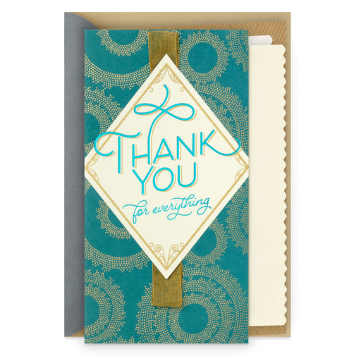 You're Appreciated More Than You Know Thank-You Card