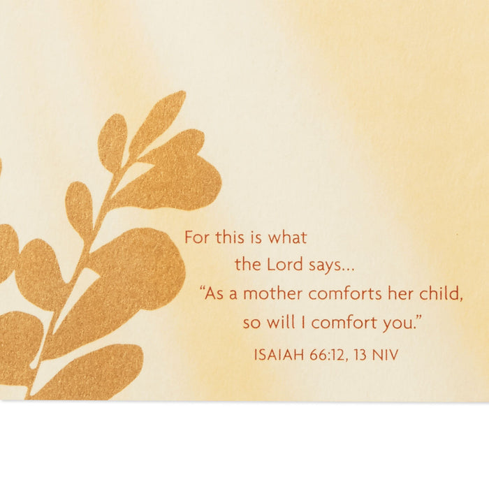 Comforted by Memories Religious Sympathy Card for Loss of Mom