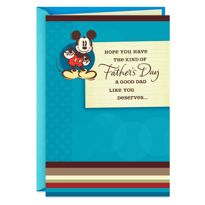 Disney Mickey Mouse You Deserve the Best Father's Day Card