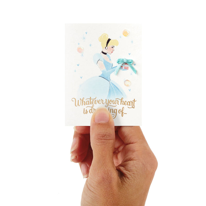 Mini Disney Princess Cinderella Whatever Your Heart Dreams Card