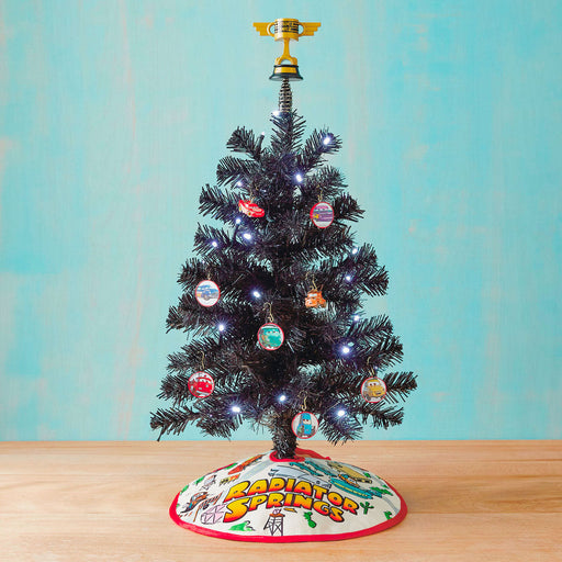 Miniature Disney/Pixar Cars Radiator Springs Tree Topper and Christmas Tree Skirt Set