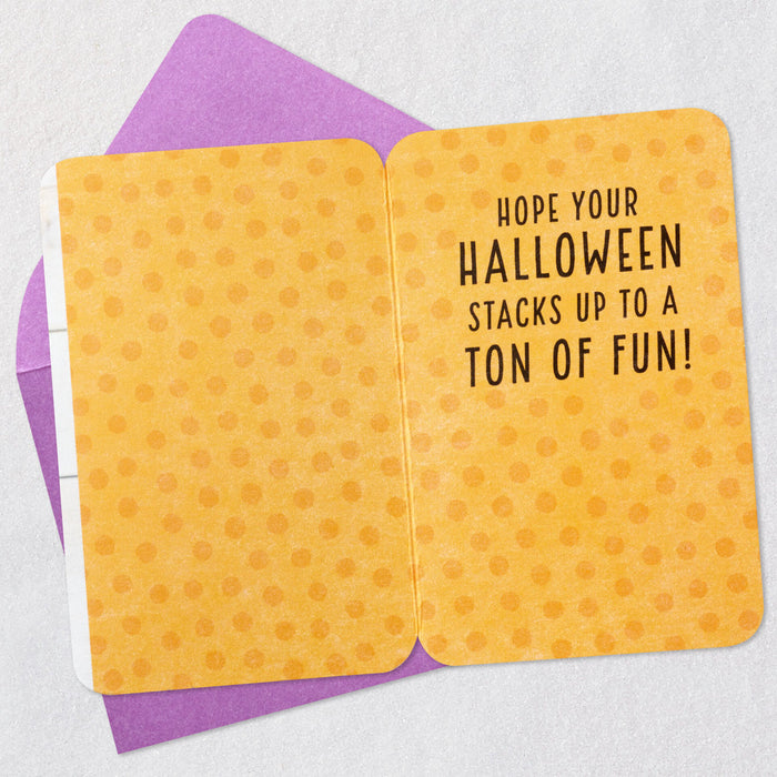 Mini Stack of Pumpkins Halloween Card