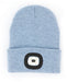 Night Scope™ Brightside Rechargeable LED Beanie light blue