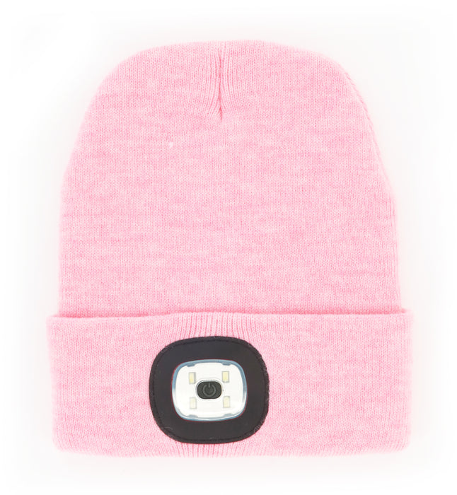 Night Scope™ Brightside Rechargeable LED Beanie pink