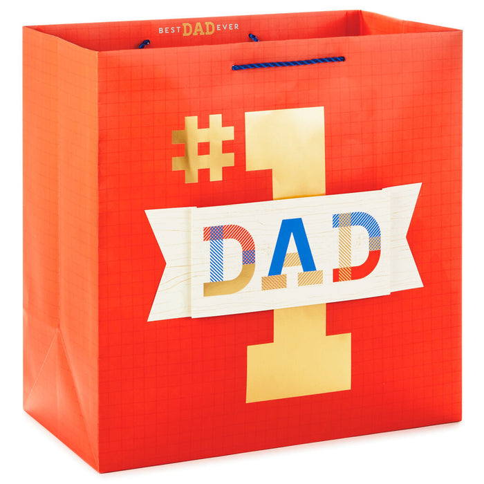 Number 1 Dad Father's Day Gift Bag