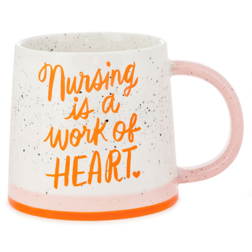 Nursing Is a Work of Heart Mug