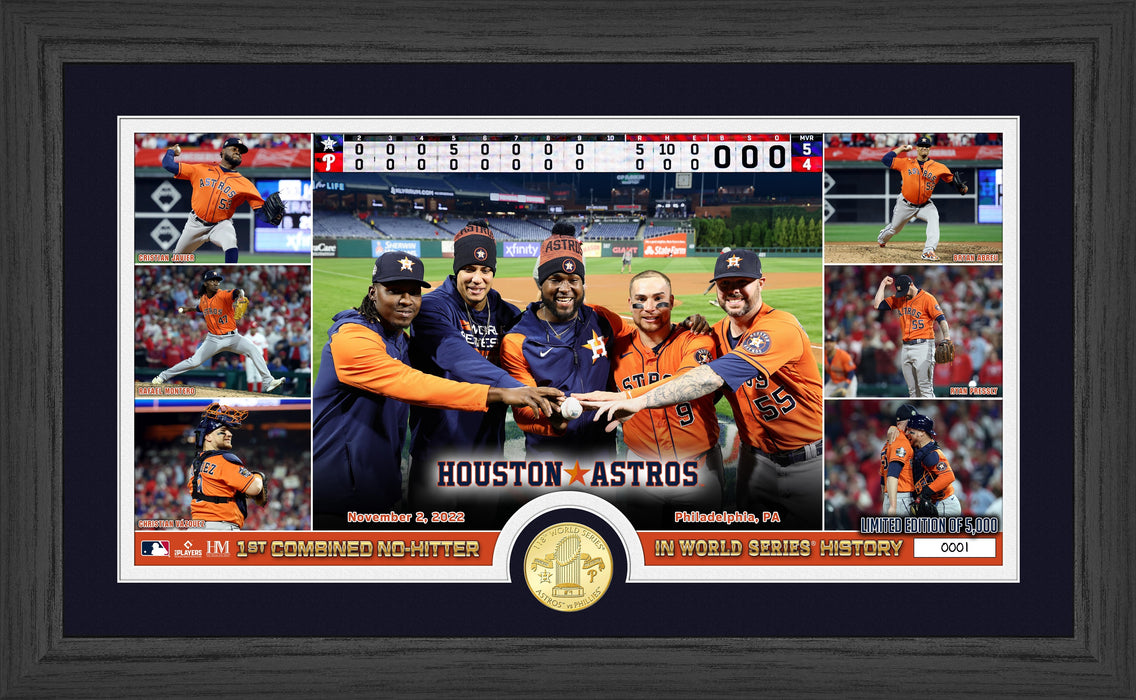 Houston Astros 2022 World Series No Hitter Coin Pano Photo Mint — Trudy's  Hallmark