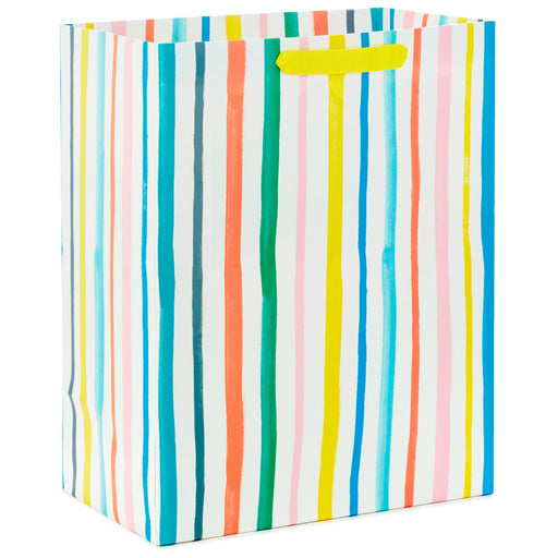 Pastel Rainbow Stripes Large Gift Bag