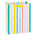 Pastel Rainbow Stripes Medium Gift Bag