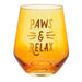 Paws & Relax Stemless Wine Glass