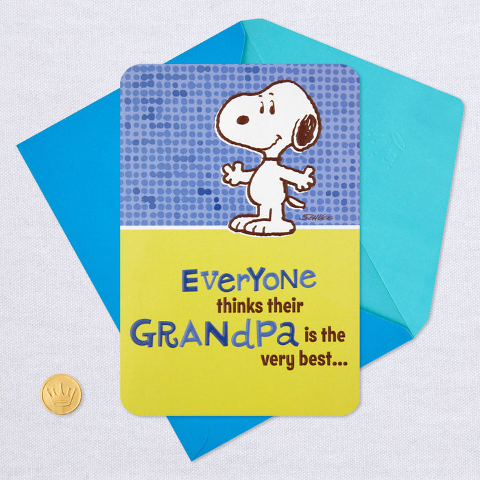 Peanuts® Snoopy Very Best Grandpa Pop-Up Father's Day Card