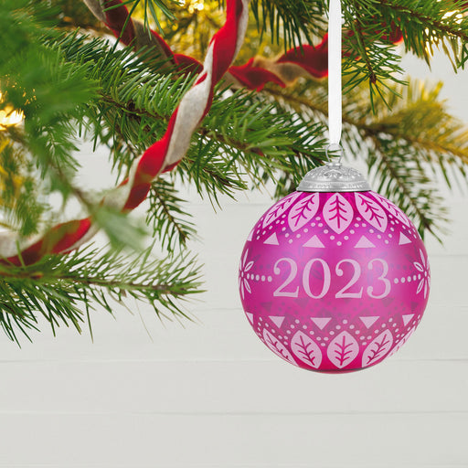 Christmas Commemorative 2023 Glass Ball Ornament - 11th in the Series