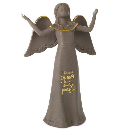 Joanne Eschrich Mahogany Power in Prayer Black Angel Figurine