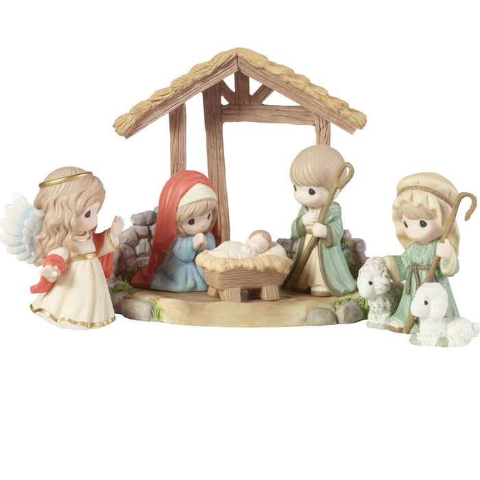 Precious Moments A Child Is Born Nativity Figurines