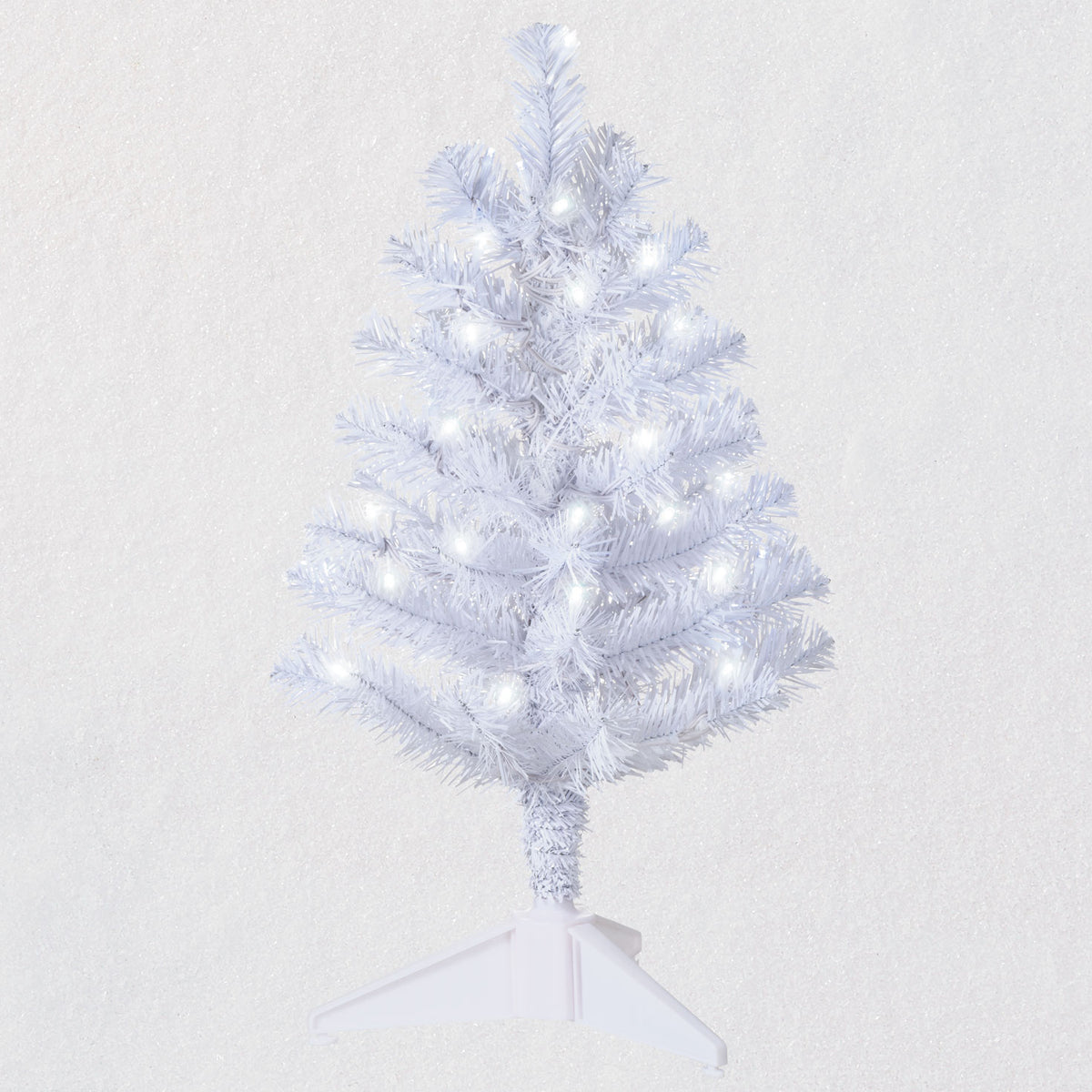 Miniature White PreLit Christmas Tree — Trudy's Hallmark