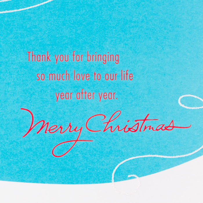 You Bring Smiles Christmas Card for Son and Family