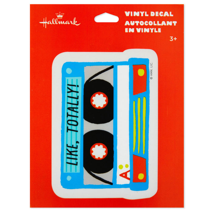 Like, Totally Cassette Tape Vinyl Decal