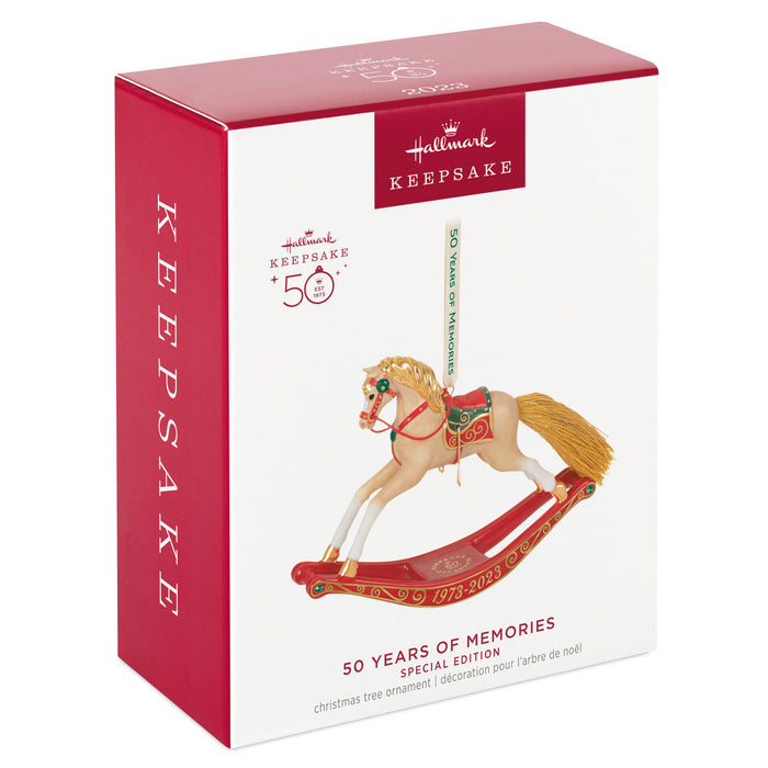 50 Years of Memories Rocking Horse 2023 Special Edition Porcelain Ornament