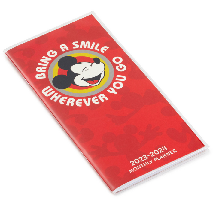 2023-2024 Disney Mickey Mouse Bring a Smile Monthly Calendar Planner