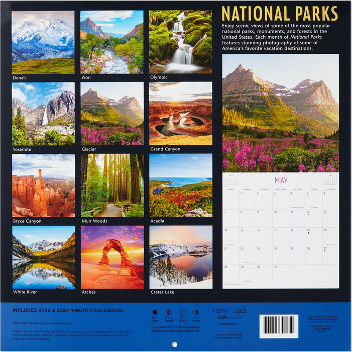 National Parks 2023 Wall Calendar