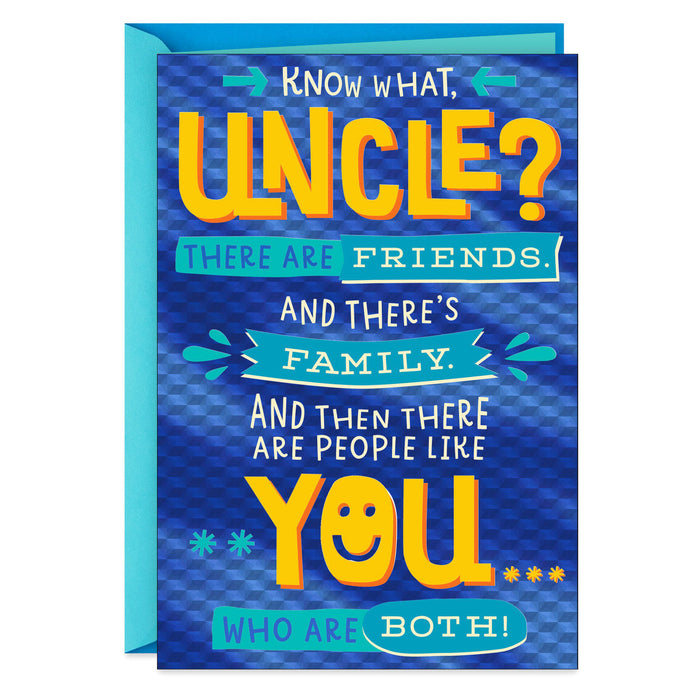 A Friend that's Family Father's Day Card for Uncle