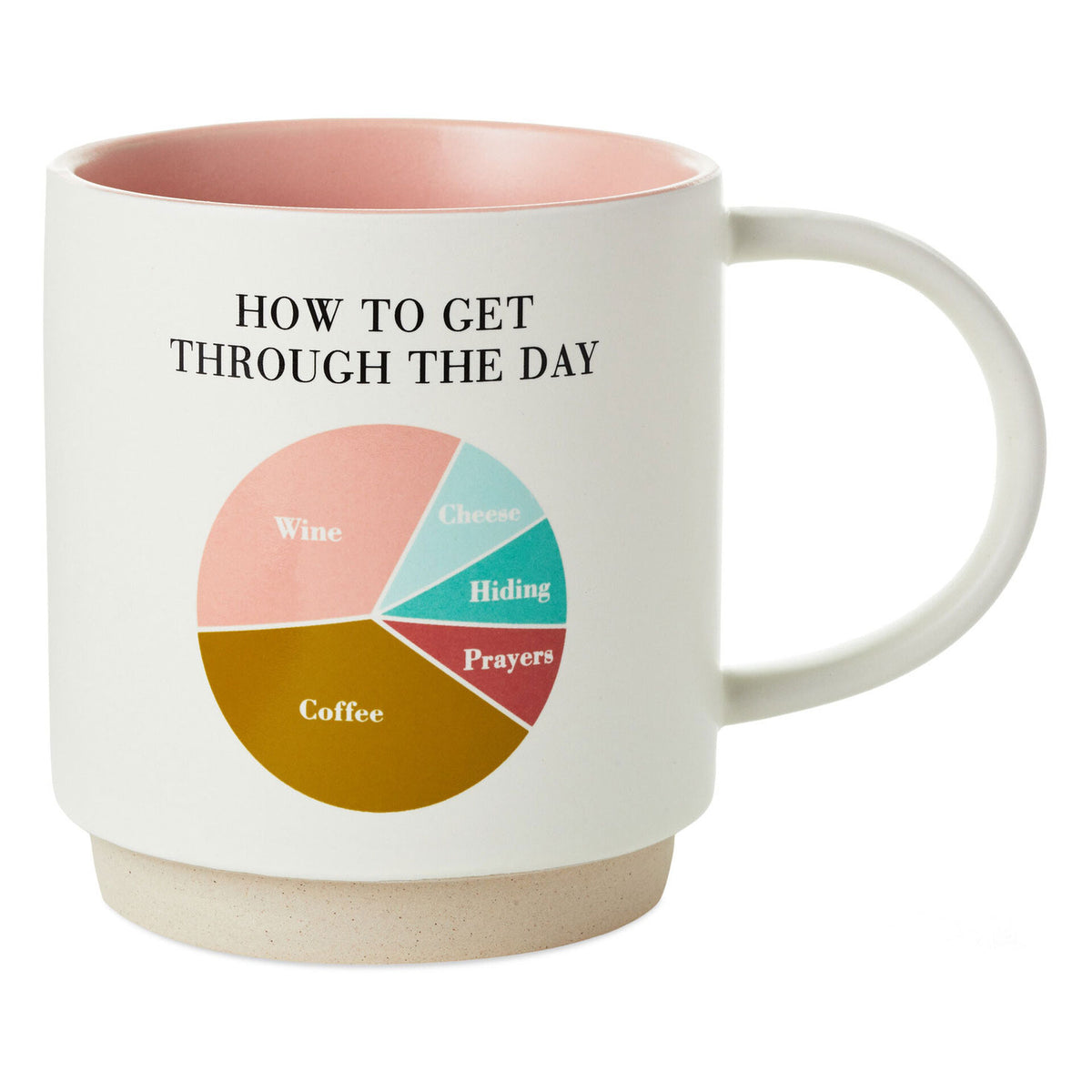 Get Through the Day Pie Chart Funny Mug  Trudy's Hallmark