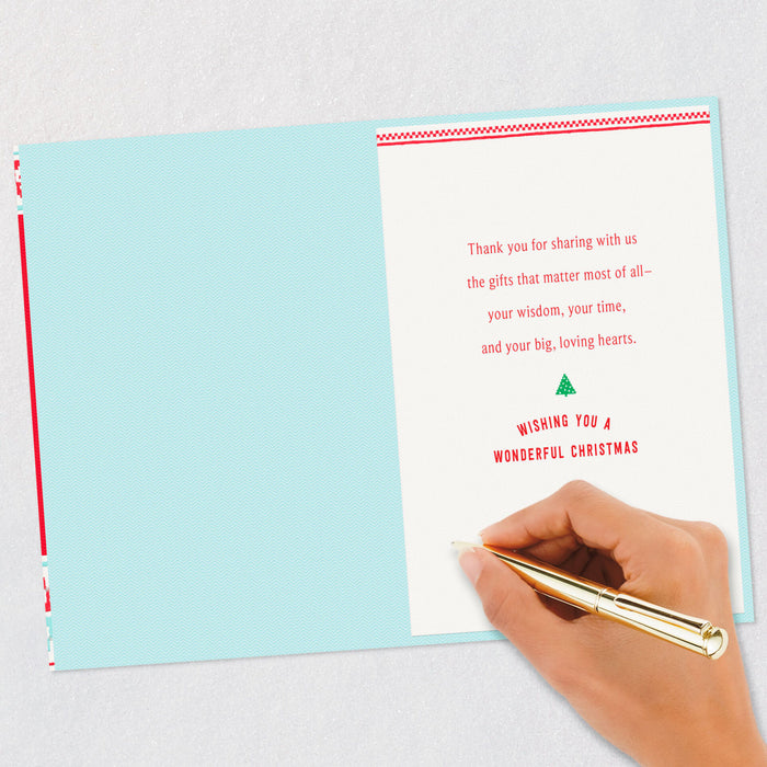 Behind Every Great Family Christmas Card for Grandparents
