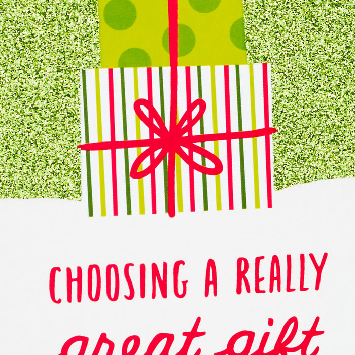 Merry Shopping Money Holder Christmas Card