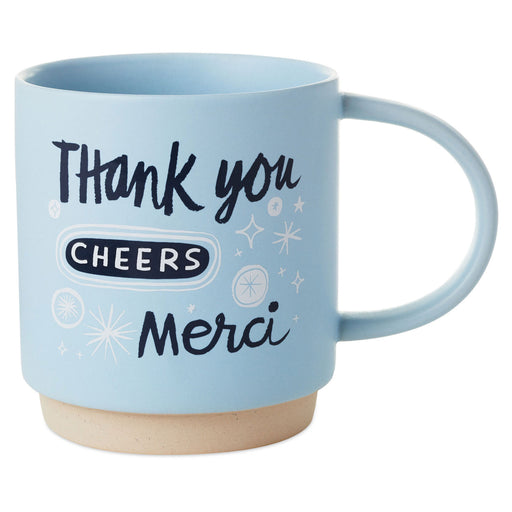 Thank You, Cheers, Merci Mug
