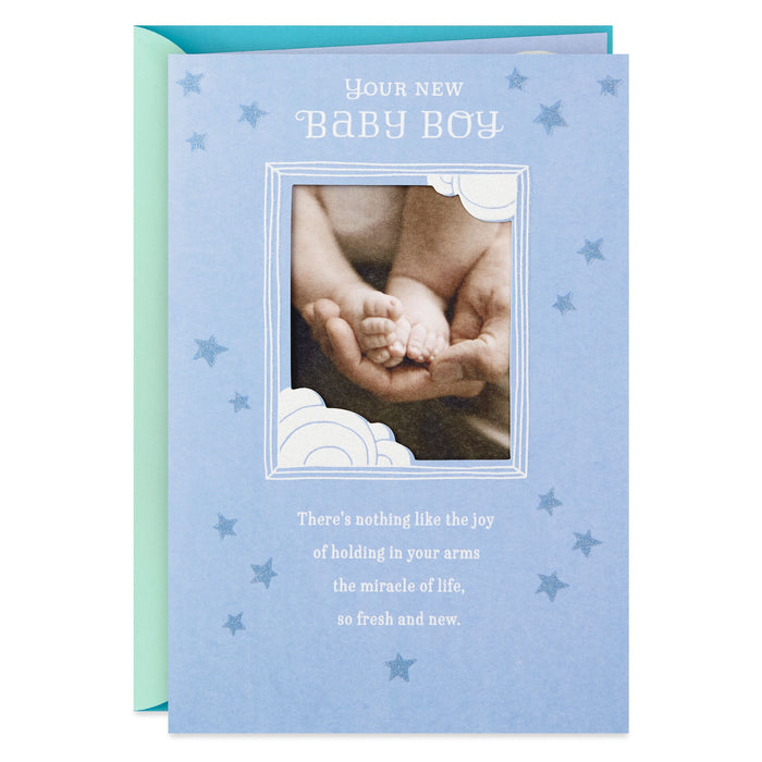 Tiny Feet New Baby Boy Card