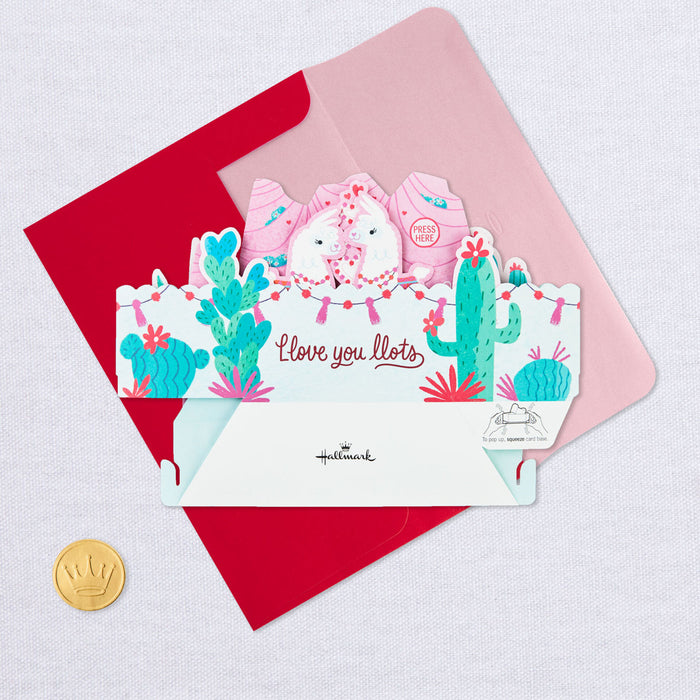 Llove You Lots Musical 3D Pop-Up Valentine's Day Card With Light