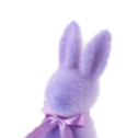Medium Pastel Flocked Button Nose Bunny