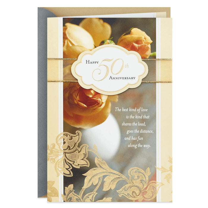 Best Kind of Love 50th Anniversary Card