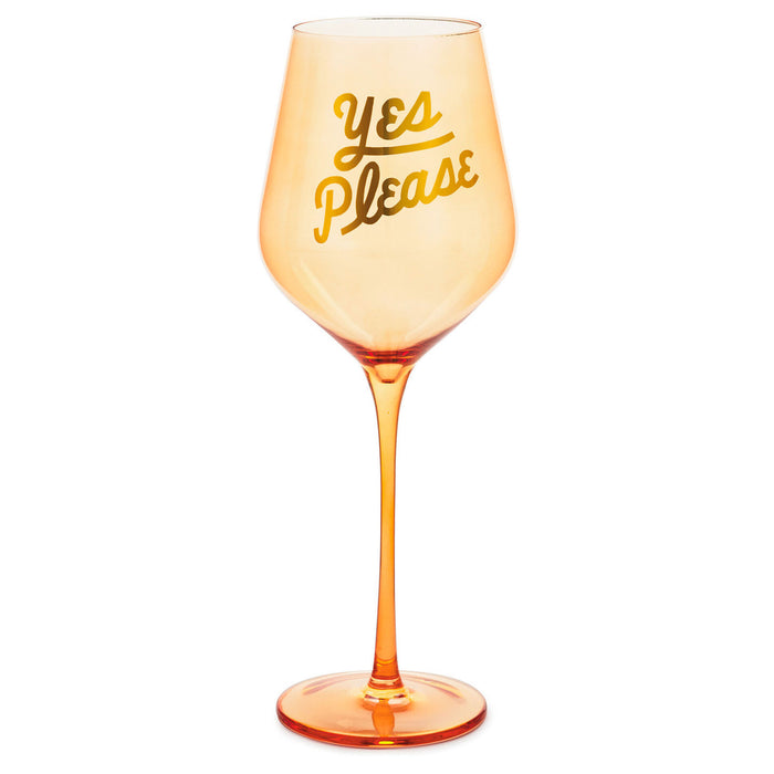 Yes Please Wine Glass — Trudy's Hallmark
