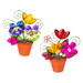 Bountiful Garden Pots with Acrylic Flowers