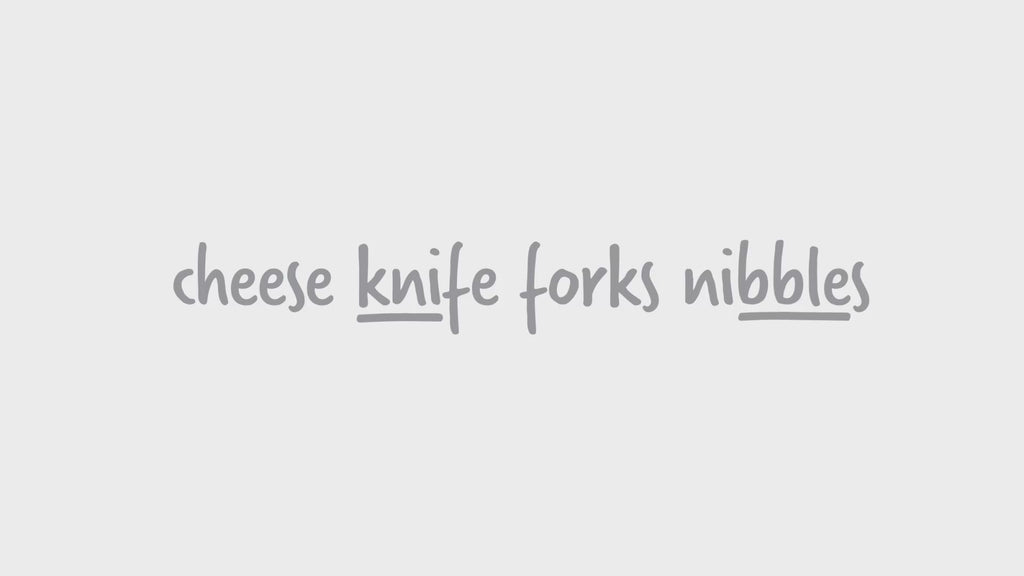 Knibble Lite Cheese Knife Fork Nibbles