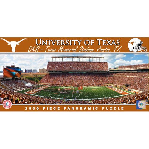 University of Texas Longhorns Stadium 1000 Piece Panoramic Jigsaw Puzzle