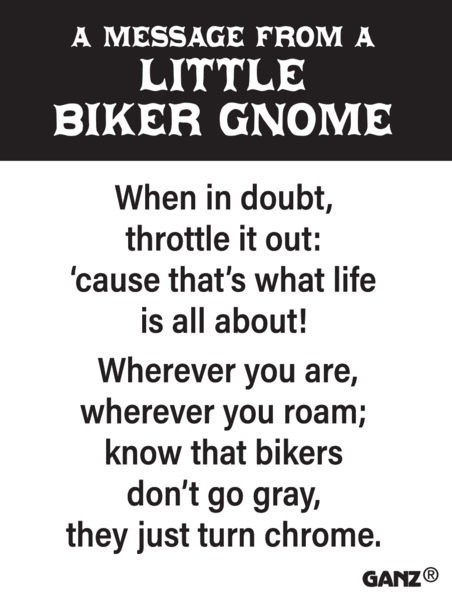 Biker Gnome Pocket Charm
