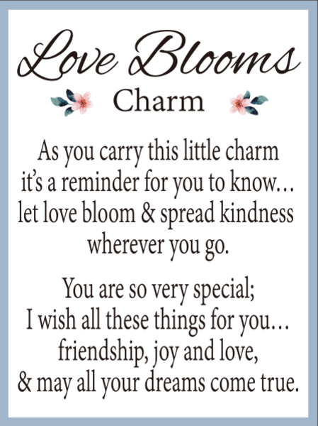 Love Blooms Pocket Charm