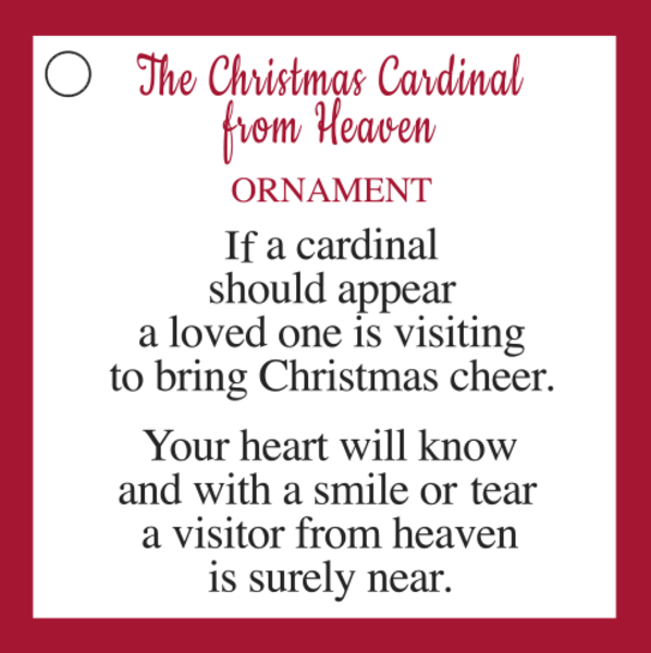 The Christmas Cardinal from Heaven Charm