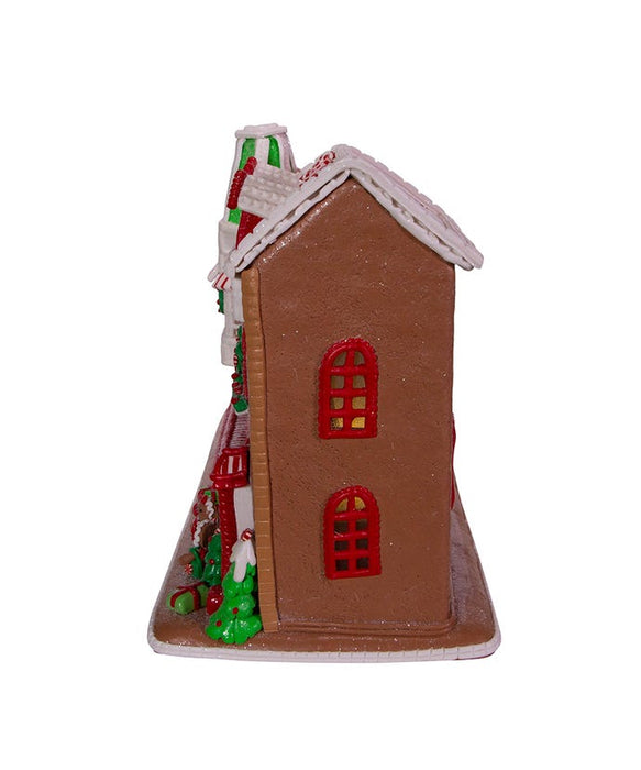 Gingerbread Santa's Village Stores With LED Light